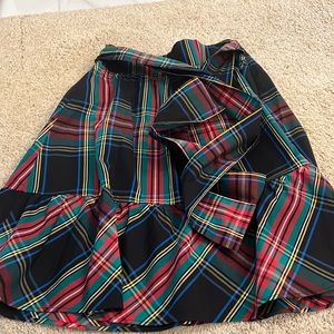 J Crew Christmas plaid skirt